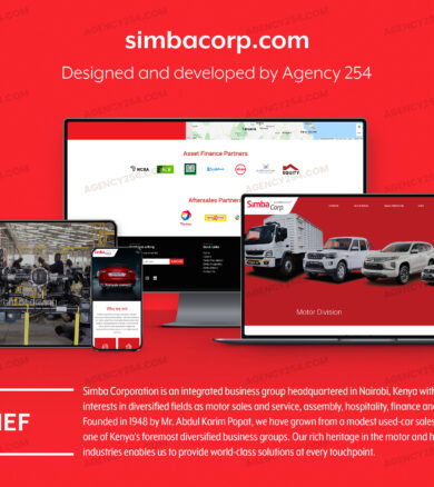 Simba Corp Website Design