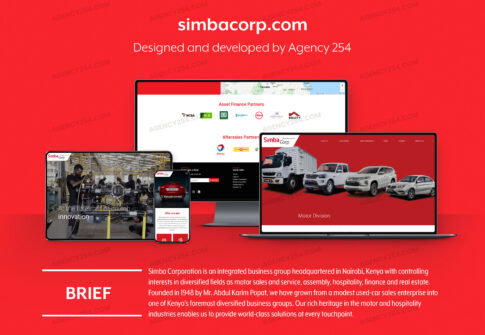 Simba Corp Website Design